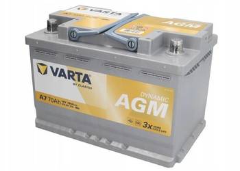 VARTA 70Ah 760A Silver Dynamic A7 AGM P+ 12V Akumulator 278x175x190