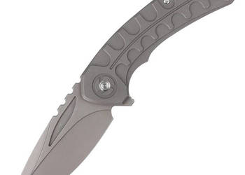 Nóż składany Bestech Buwaya Grey Titanium, Dark Bead Blast Stonewashed M39…