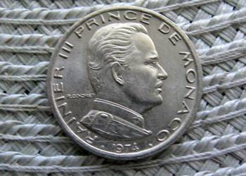 Monako 1 Frank 1974r - Ładna