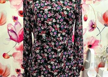 pull&bear sukienka kwiaty floral nowa hit roz.38