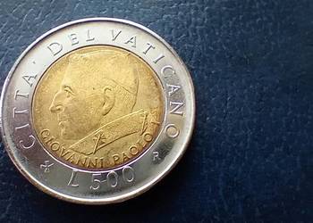 Stare monety 500 lir 2001 Watykan