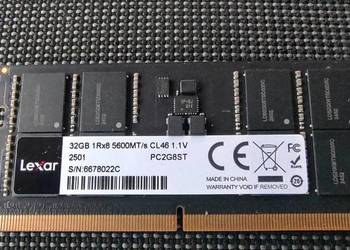 Pamięć Lexar 32GB (1x32GB) DDR5 SODIMM 5600MHz