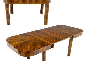 Stół Art Deco / Modernizm Lata 1930-1944 Śląsk Orzech 6-10 Osób Antyk