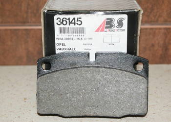 36145 - A.B.S. - KLOCKI HAMULC. OPEL KADETT,CORSA,ASCONA