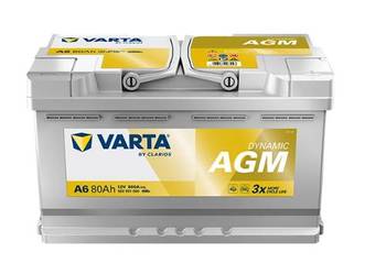 Akumulator 80Ah Varta Silver AGM A6 F21 12V 800A DARMOWY DOWÓZ