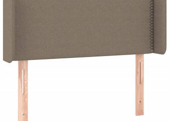 Zagłówek do łóżka z LED taupe 103x16x78/88 cm tkanina WM-3123090