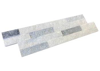 Panel ścienny Marmur Stackstone Cloudy Grey 10x36x0,8-1,3 cm