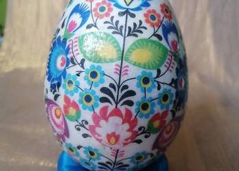 Jajko pisanka stroik Wielkanoc ozdoba 15 cm