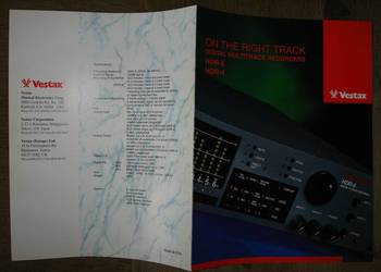 Vestax HDR-4/6 brochure - broszura informacyjna