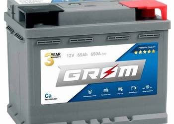 Akumulator GROM Premium 65Ah 650A - SOSNOWIEC