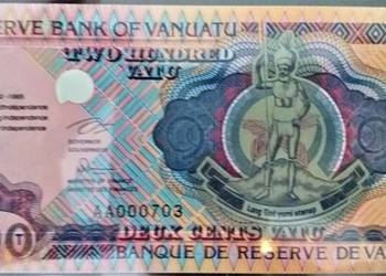 VANUATU 1995-P9-200  vatu UNC-RZADKI!Gratis wysyłka!