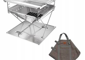 Camping moon Campingmoon 3 w1 przenośny grill grill składany ze stali nierd