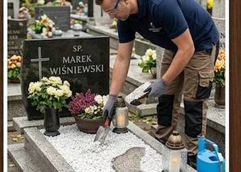 Opieka nad grobami, cennik usług, sprzątania grobów, Cmentarz Oława