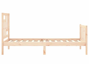 Rama łóżka bez materaca lite drewno sosnowe 90x200 cm WM-3193126