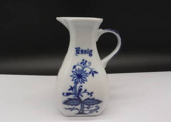 Porcelanowy dzbanuszek na ocet (Essig) – Wzór Cebulowy