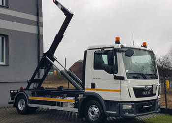 MAN TGL 12.220 HAKOWIEC 4X2 KLIMA DO KONTENERÓW MANUAL 12T