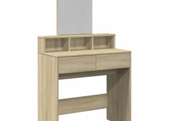 Toaletka z lustrem dąb sonoma 80x41x1445 cm WM-848173