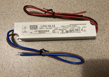 Zasilacz Mean Well LPH-18-12 IP67 18W 12V|