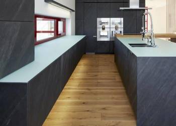 Fornir Kamienny Łupek Black Slate tapeta 2MM 305x122x0,2 cm