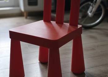 Krzesełko dziecięce Ikea Mammut czerwone