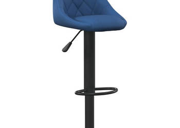 Stołki barowe 2 szt. niebieskie tapicerowane aksamitem WM-335353