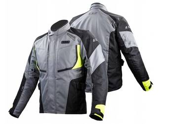 KURTKA MOTOCYKLOWA okazyjna cena LS2 PHASE MAN GREY BLACK YELLOW - Męska