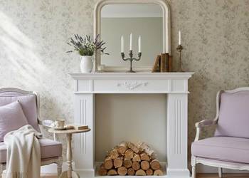 portal kominkowy atrapa kominka Schabby KONSOLA PANEL XXL