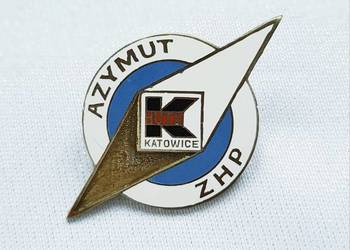 Azymut Huta Katowice ZHP przypinka znaczek