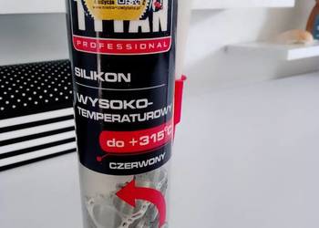 Tytan SILIKON WYSOKOTEMPERATUROWY 310 ML CZERWONY