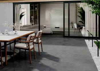 Gres 20mm Pizarra Antracite matowy 120x60x2 cm