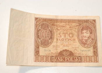 Stary banknot 100 złotych ser. CM 9 Listopada 1934 unikat kolekcjonerski