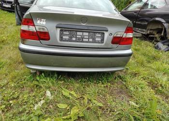Bmw e46 sedan zderzak tylny kompletny w kolor silbergrau metalic