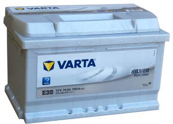 Akumulator 74Ah 750A VARTA Silver Dynamic E38 Akumulator 74Ah 750A VARTA Silver Dynamic E38