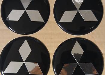 emblematy logo naklejki znaczki felgi dekielki kołpaki Mitsubishi 80mm