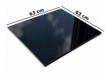 SZYBA ŻAROODPORNA CZARNA 63X63 DO PIECA KOMINKA KUCHNI KAFLOWEJ NEO BLACK