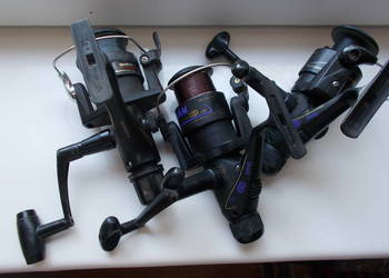 Kołowrotki 3 sztuki . 2 DAM,1 SHIMANO