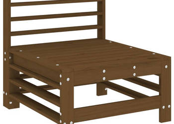 Ogrodowa sofa środkowa miodowy brąz lite drewno sosnowe WM-825614