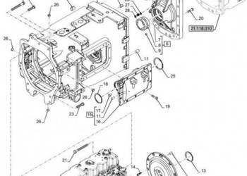 New Holland T6070 Pokrywa 84123542