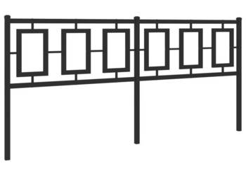 Metalowe wezgłowie czarne 180 cm WM-374277