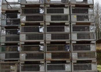 kosz Gitterbox pojemnik siatkowy używany UIC