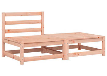 Ogrodowa sofa bez podłokietników z poduszkami i podnóżkiem WM-838139