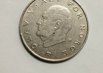 Sprzedam monetę Norwegia 1 korona 1977r.