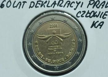 2 Euro Belgia 2008 r. - 60 lat Deklaracji Praw Człowieka