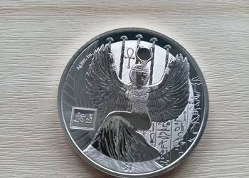 Sierra Leone Egyptian Gods - Isis Srebro 1 oz