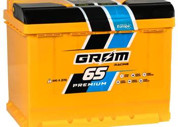 Akumulator 65Ah 640A EN Grom Racing P+