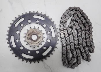 Napęd Łańcuch Zębatka Przód Tył Kawasaki GPZ EX 500S Ninja 500R 93-09r