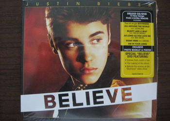 JUSTIN BIEBER Believe Deluxe Edition [CD+DVD] Nowa.Folia.