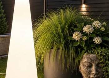Nowoczesna lampa ogrodowa stojąca 175 cm – taras, ogród, balkon