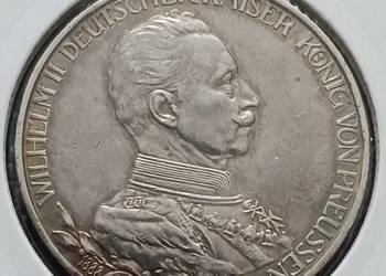 3 Marki Prusy Wilhelm II - 1913 r. - Śliczne