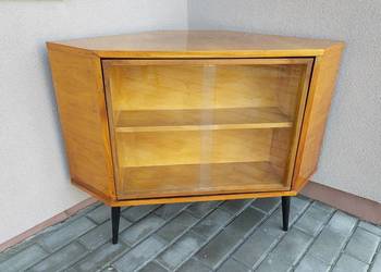Stary barek narożny obrotowy PRL design patyczak świetny stan E169